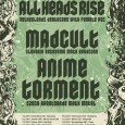 [ 11/05/2011; 19.30 až 23.30. ] Rád bych vás ve středu 11.5. pozval na jednu ze čtyř českých zastávek All Heads Torment Tour do děčínského klubu Biograffs, kde od 19:30 zahrají:

♫ ALL HEADS RISE (Gouda, Holandsko)
--- http://www.myspace.com/allheadsrise

Těžký, nekompromisní, hlasitý, agresivní - to jsou přívlastky, kterými bychom mohli popsat pětičlenou kapelu ze západního Holandska. Jejich tvorba je ovlivněna různými subžánry metalu a hardcoru, [...]