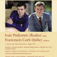 [ 20/06/2012; 19.00; ] V rámci koncertního cyklu Zámecké podvečery s hudbou čekají na milovníky klasické hudby dva velmi zajímavé koncerty.
Jako první, 20 června od 19 hodin, rozezní prostor Thunovské kaple sv. Jana Nepomuckého na Letné vystoupení dvou mladých umělců z tří různých států. Mladý hobojista Ivan Podyomov totiž pochází z Ruska, ovšem již dlouhá léta působí ve Švýcarsku. [...]